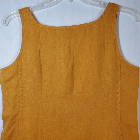 LOFT Lou & Grey Dress Linen Tank Golden Maple Size Small 38" bust NWT - Picture 13 of 14